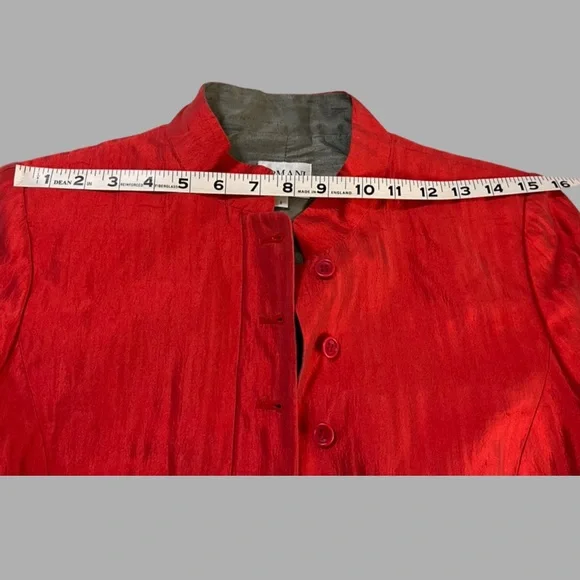 Vintage Armani Collezioni Blazer Jacket 100% Silk Size 8 - Picture 11 of 14